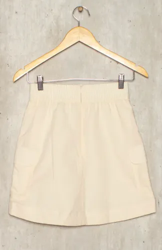 Saia Adidas Popelina Creme Usada 