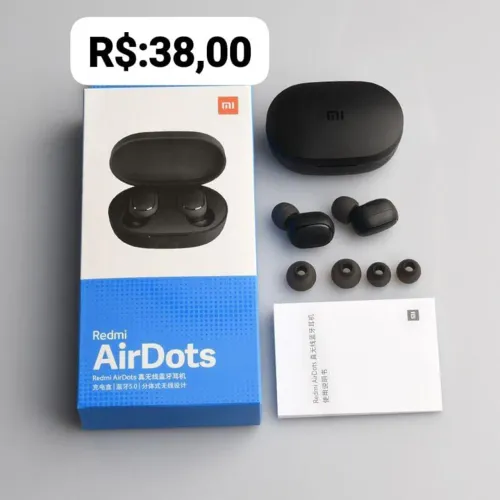 Fone de Ouvido Bluetooth Redmi AirDots - Novo