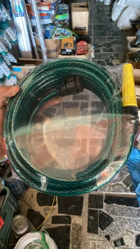 MANGUEIRA PARA JARDIM TRANÇADA 10M VERDE PLASTMAN