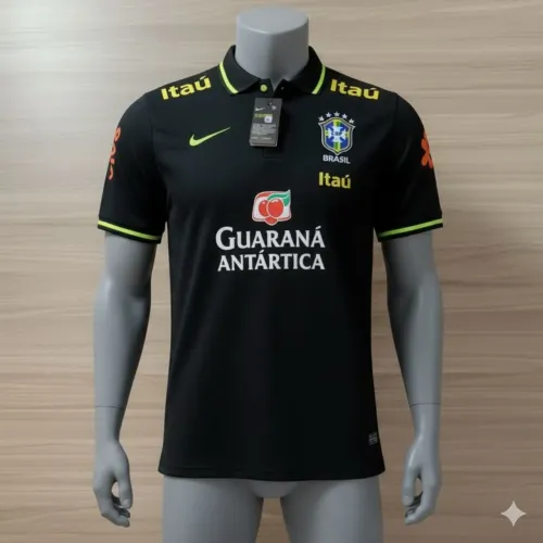 Camisa do Brasil Preta Nacional