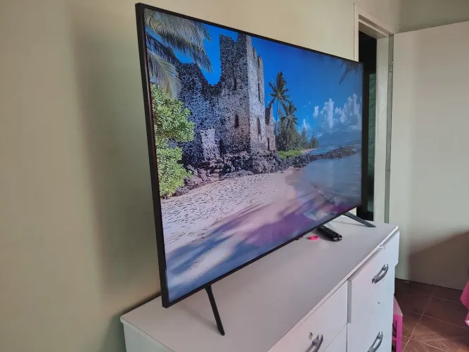 Smartv 55 polegadas Samsung Crystal 4k c/ Alexa,Xbox e bluetooth integrado borda ultrafina