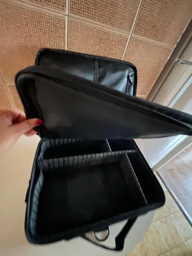 Maleta Maquiagem Para Maquiador Manicure Viagem Profissional (Preto) Tam 30x40