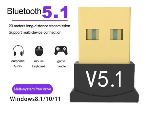 Adaptador Bluetooth 5.1 USB