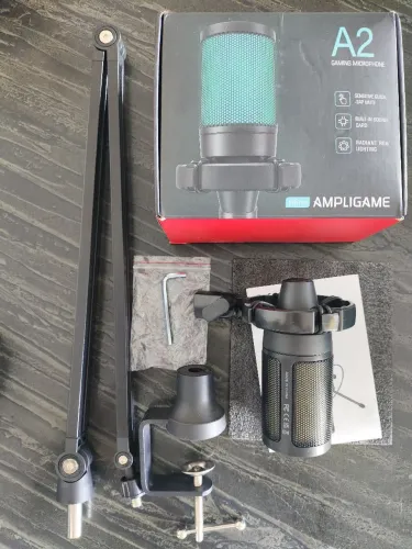 Microfone Fifine A2 + Suporte Articulado 