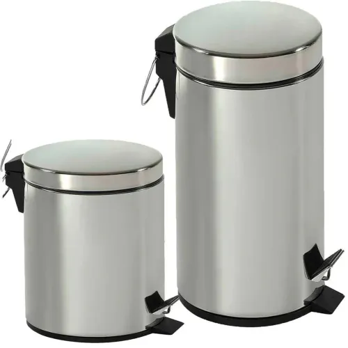 Kit Lixeiras de Inox importada, alta qualidade