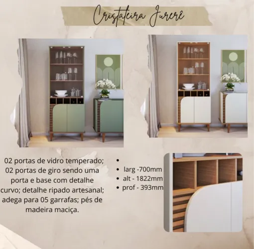 Cristaleira - NOVO - ENTREGAMOS