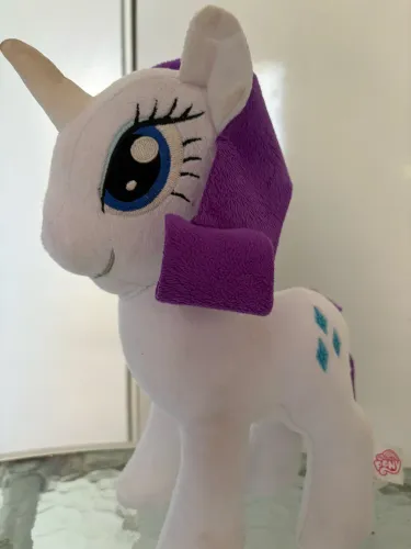 Pelúcia macia da Rarity de My Little Pony: A Amizade é Mágica cerca 25cm da marca hasbro