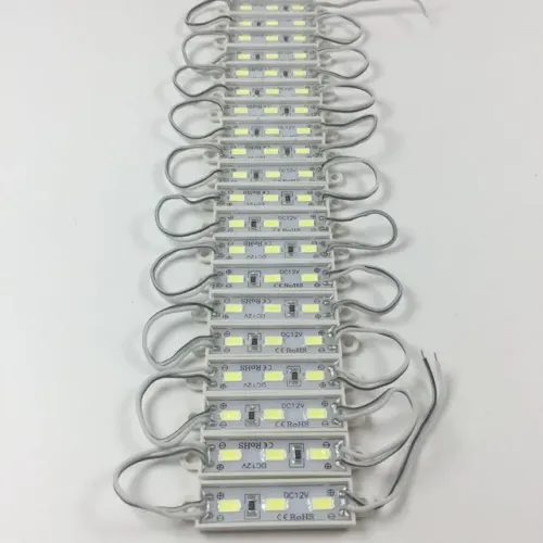 Kit 20 Mini Módulos Led 5050 2-Leds Branco Frio