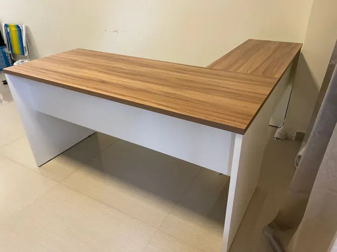 MESA DE ESCRITORIO FORMATO EM L 1.50x1.50 - LOJA IKONMIXOFFICE