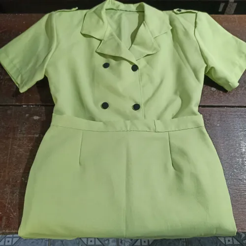 Conjunto alfaiataria verde claro