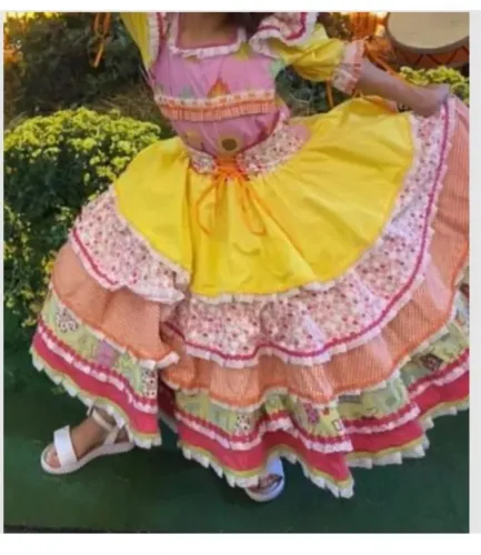 Vestido Junino Colorido