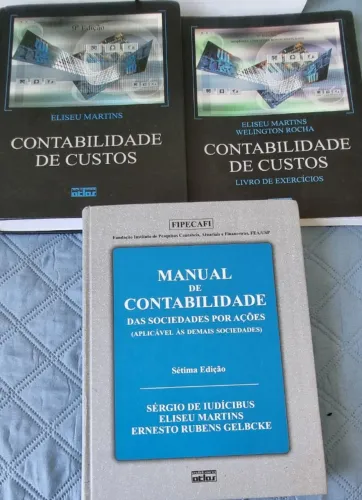 DESCONTÃO Livros de Contabilidade - Manual da Contabilidade + Contabilidade de Custos