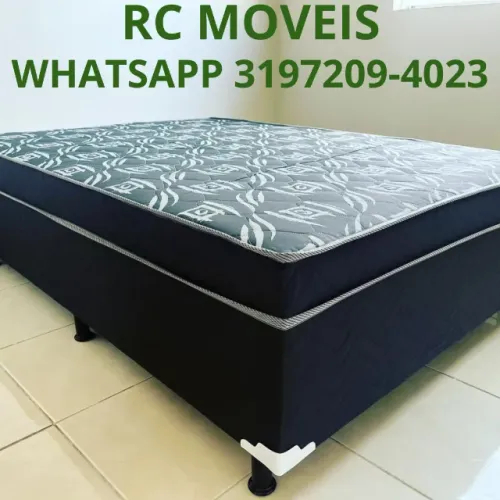 Cama Box Casal OrthoBox + Colchão Molas Ensacadas - Direto da Fábrica