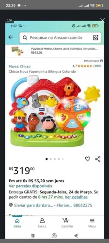 Brinquedo Chicco educativo musical