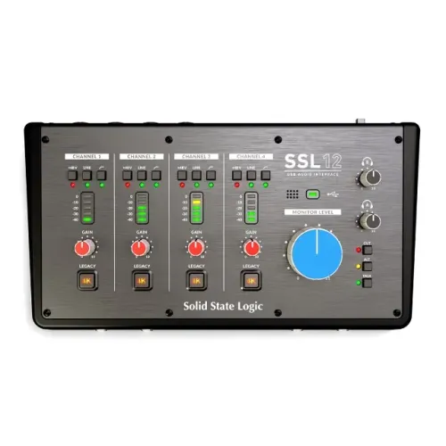 Interface de Áudio Solid State Logic SSL12 - Midi de 12 Entradas/8 Saídas - Nova