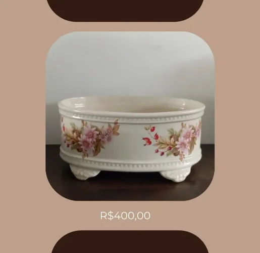 Floreira porcelana