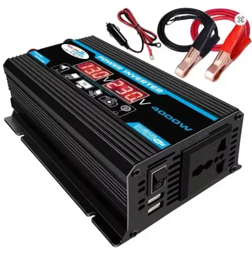 Inversor de Energia 4000W com Display LED - 12V para 220V
