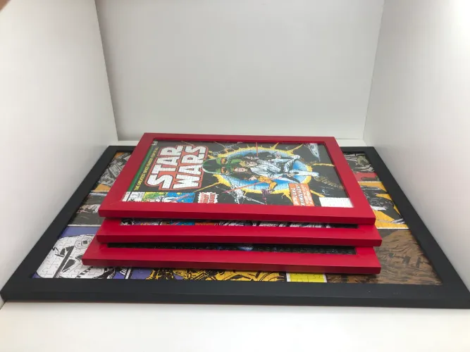  Star Wars - Quadros Quebra-cabeça com Moldura