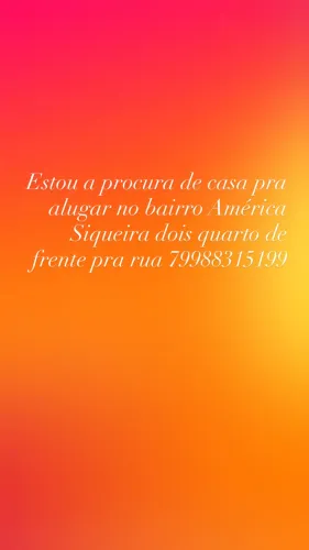 Estou a procura de  uma casa pra alugar  de frente pra rua dois quarto 