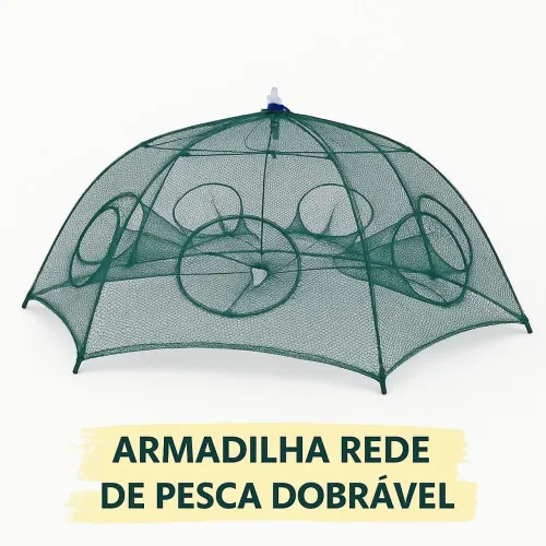 Rede de Pesca Dobrável