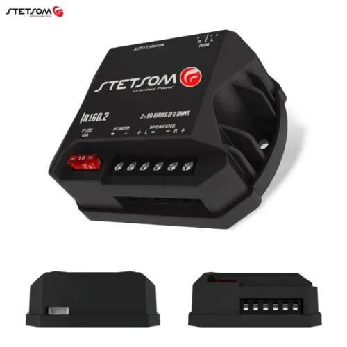 Força Módulo Amplificador de Som Stetisom 2 Canais de 80w 2x80w RMS