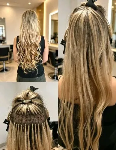 Aplique Microcápsulas fio a fio cabelo humano