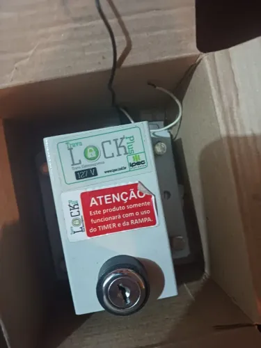 Trava Para Portão Eletromagnética Embutir Lock 127V