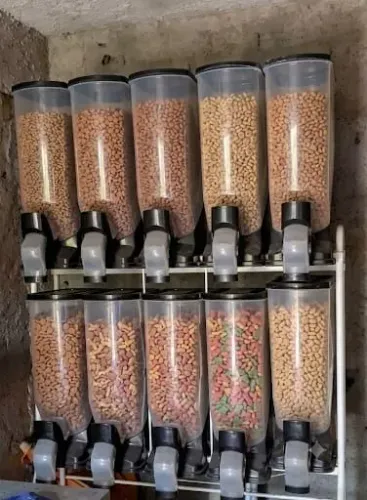 Deposito para ração a granel para pet shop