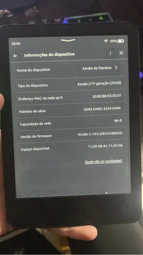 Kindle 11 geração