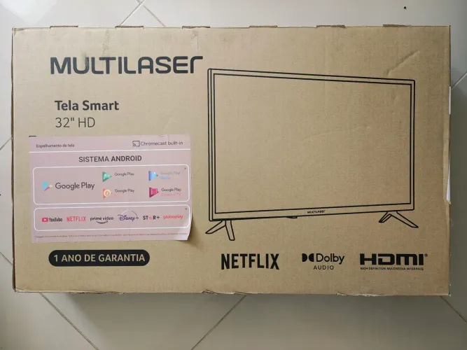 Smart tv Android 32 polegadas nova lacrada