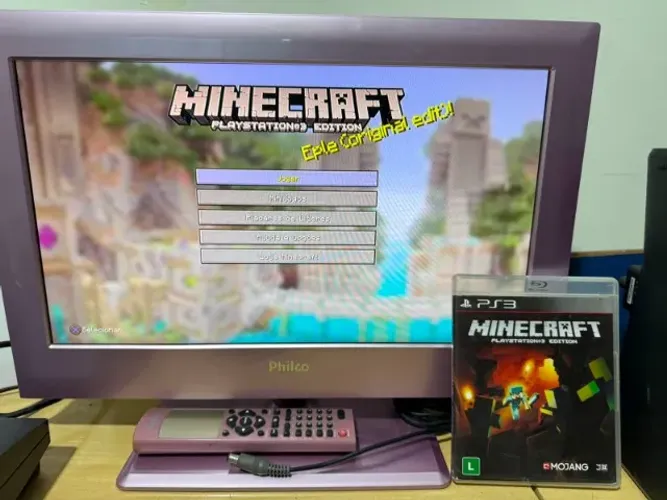 Jogo Minecraft Ps3 Edition Mídia Em Português Original 