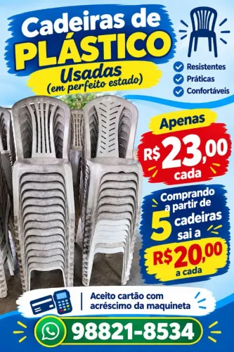 Cadeiras de Plástico