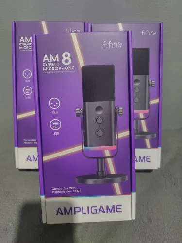 Microfone Gamer FIDINE AM8 RGB