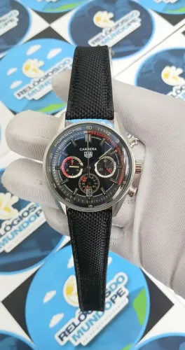 RELOGIO TG CARRERA CHNOGRAPH FUNDO PRETO