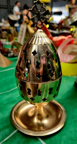 Incensário bronze antigo