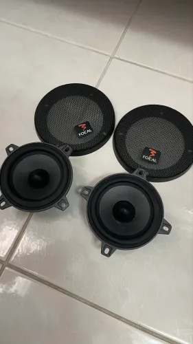 Alto falante focal 4 polyglass par com tela (semi novo)