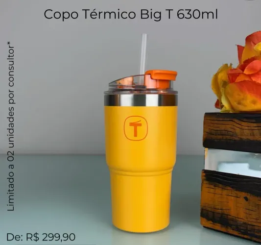 Copo térmico tupperware 