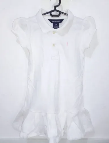 Vestido Infantil Bebê Polo Ralph Lauren Algodão Tam.18 Meses