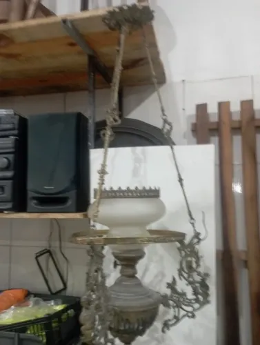 (Cód 070) Lustre metal antigo dragão