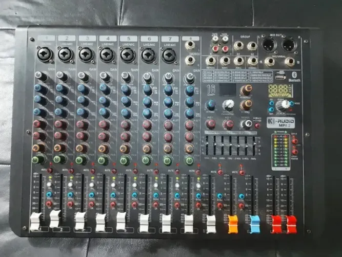 Mesa De Som 8 Canais K-audio Mp 8.2 C/ Bluetooth