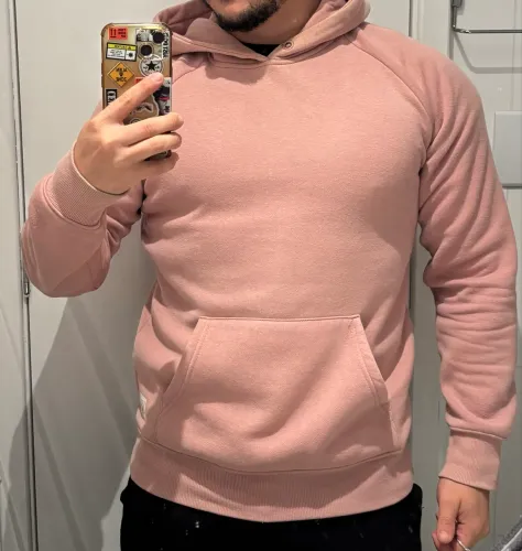 moletom masculino rosa P