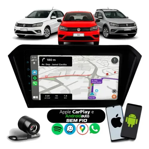 Central Multimídia 9 Polegada Android Para Gol G7 G8 Saveiro Voyage