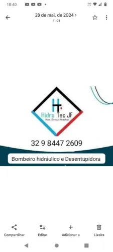 Bombeiro Hidráulico e Desentupidora