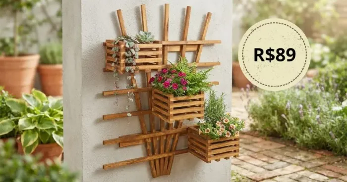 Floreiras de Madeira | Direto de Fábrica | 3 Modelos | Canoas