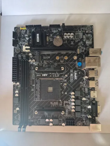 Placa mãe A520M-DX, DDR4, Socket AM4, M-ATX + Gabinete Gamer Mancer Kevlar