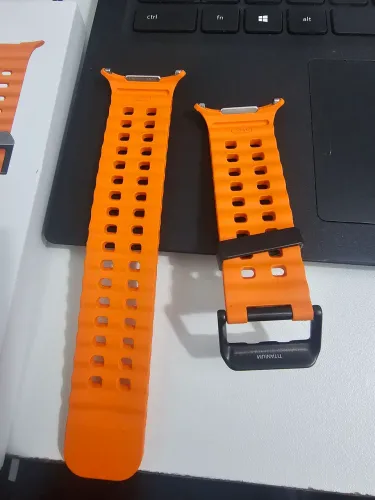 Pulseira original laranja Galaxy watch ultra