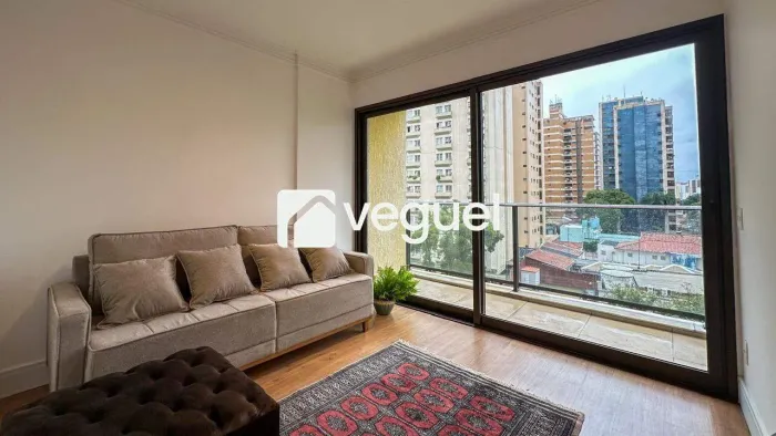 Apartamento mobiliado de 56m² com 1 quarto, 1 suíte para alugar no bairro Cambuí, Campinas
