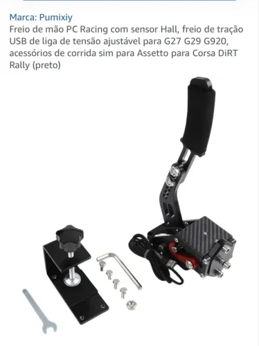 Volante logitech G29 completo ( pedais, cambio de marcha manual e freio de mão ) 