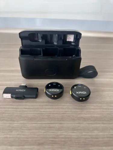 Microfone de Lapela Sem Fio KAIDI