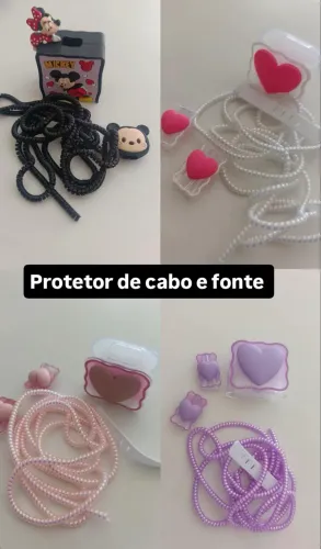 Protetor de carregador de cabo e fonte